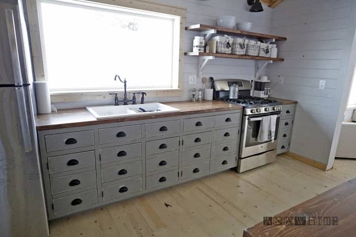 Apothecary Style Kitchen Cabinets