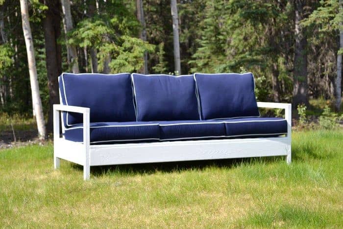 Cottage Style White DIY Outdoor Sofa