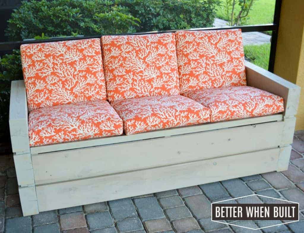 DIY Outdoor Lanai Sofa