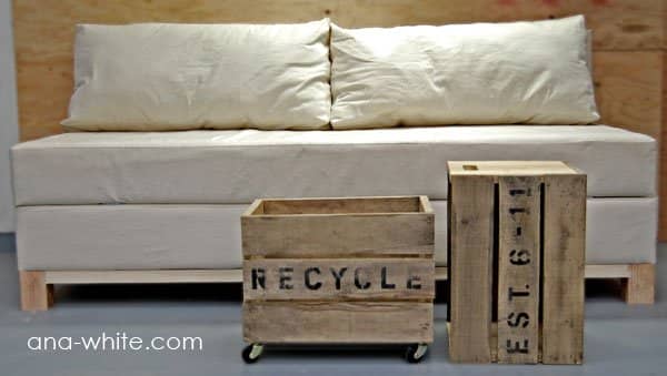 DIY Storage Sofa Plan