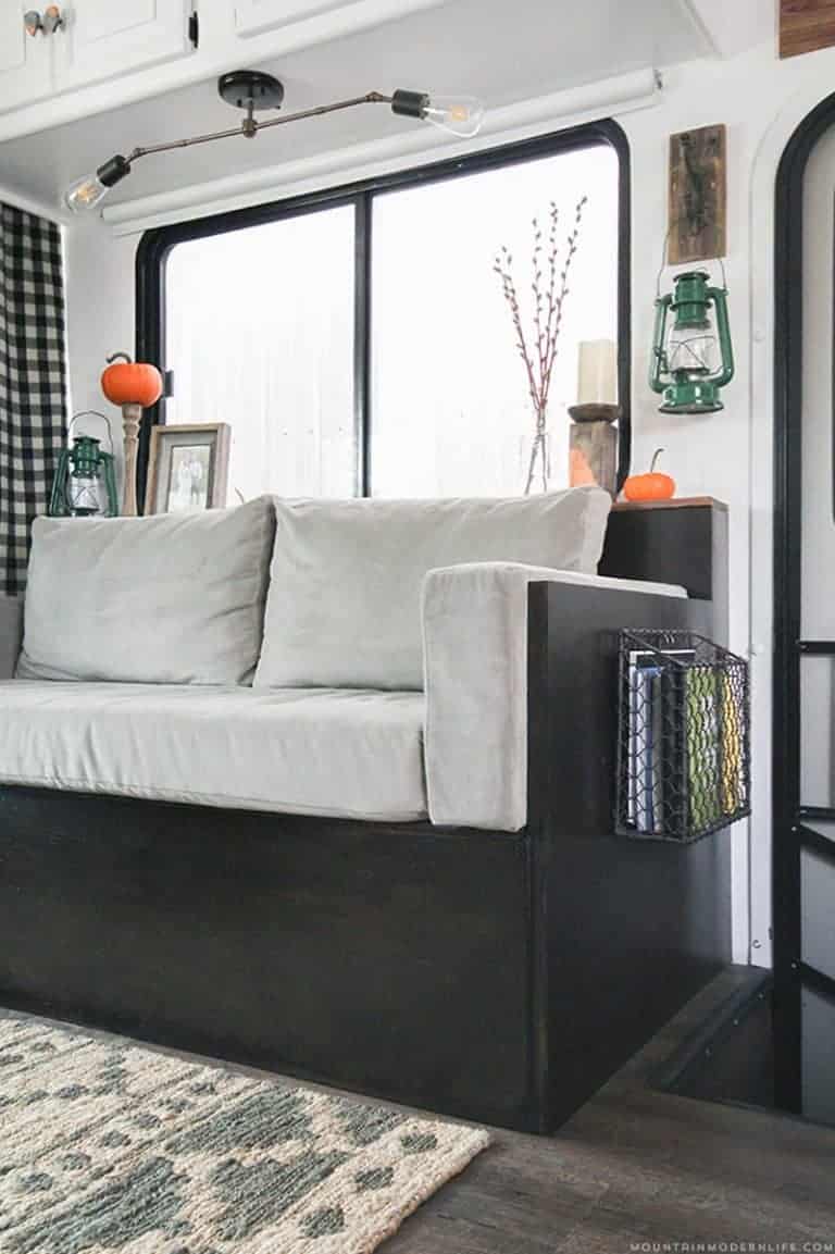 Small DIY Sofa for RV with Storage