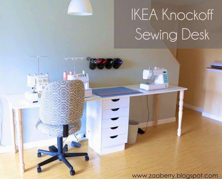 DIY IKEA Knock Off Sewing Table