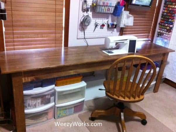 The Extra Long 2 Foot Wide Needlework Table Project