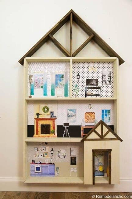 DIY Dollhouse Bookshelf