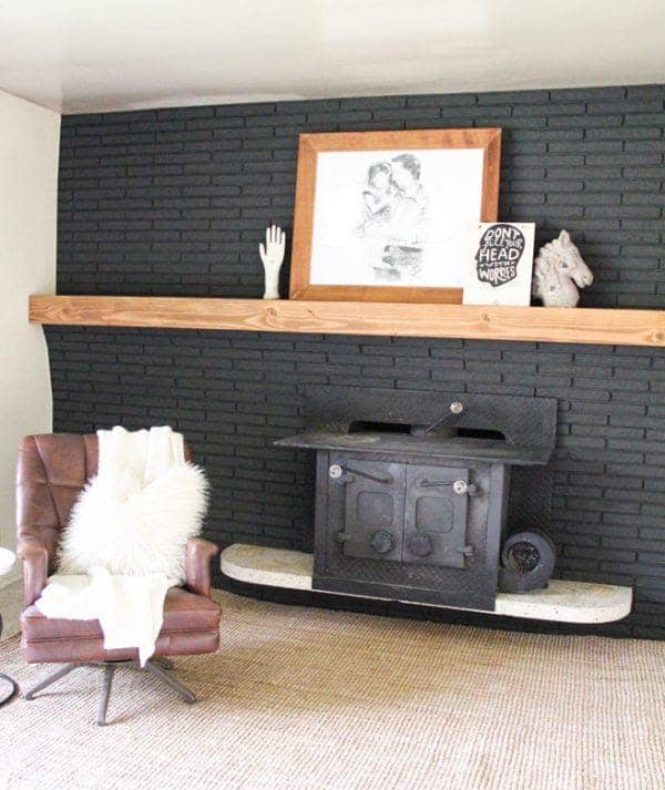 DIY Full-length Mantel for Fireplace