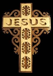 Patterned Wood Cross