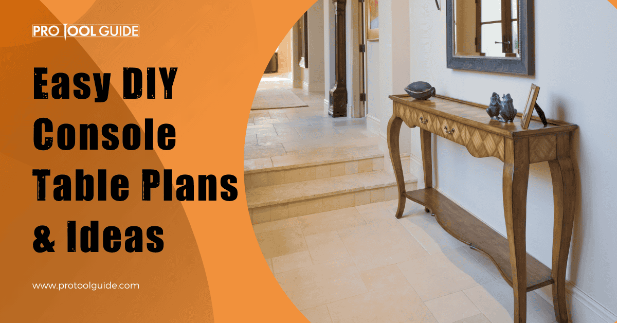 diy console table plans ideas