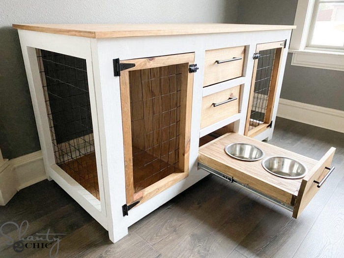 15 Custom DIY Dog Crate Plans For Dog Lovers - Pro Tool Guide