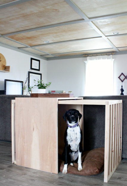 DIY Sliding Door Dog Crate