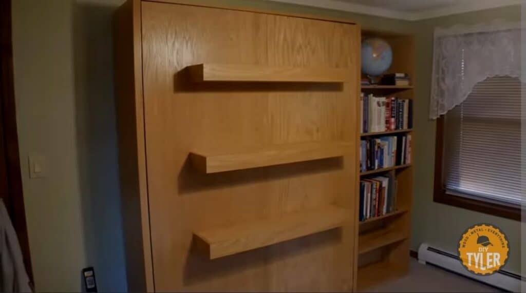 Affordable Pull-up Bed Design With Tinted Finish