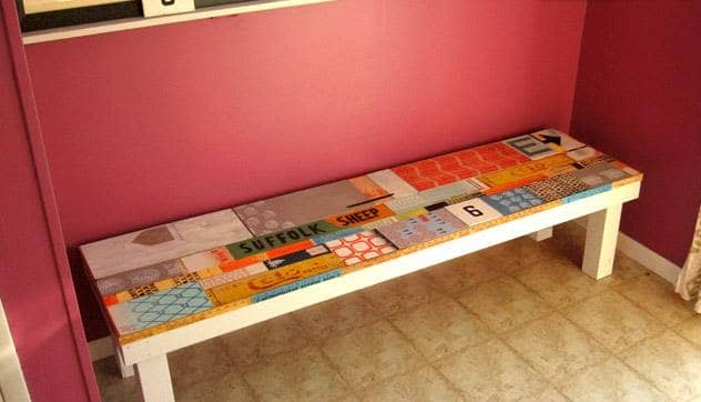Artful Scrap-Wood DIY Mudroom Bench Plan