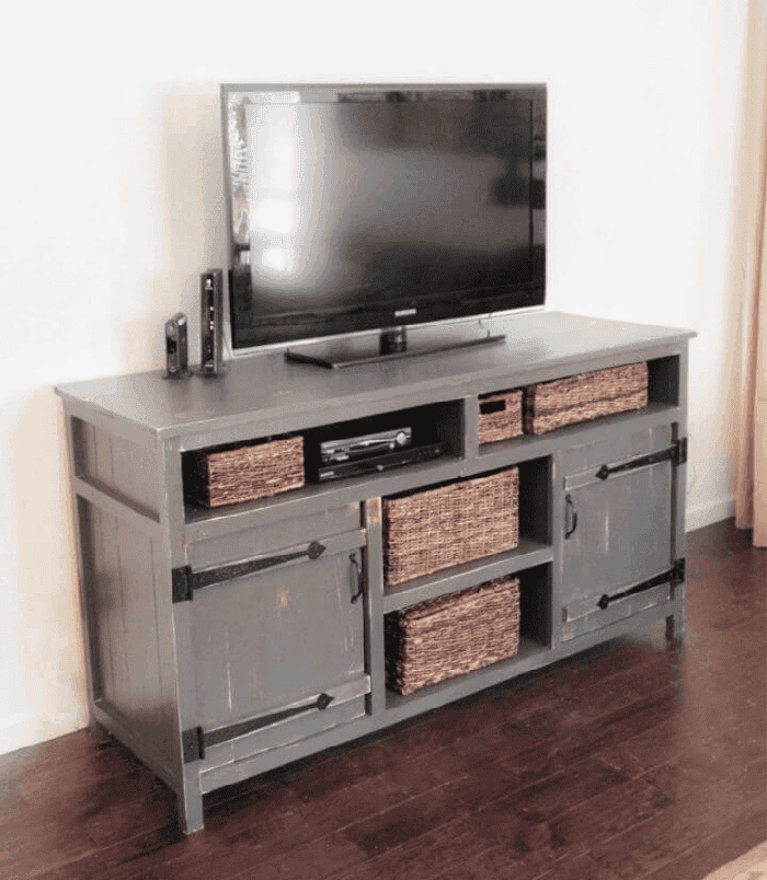 Rustic T.V. Media Storage Center