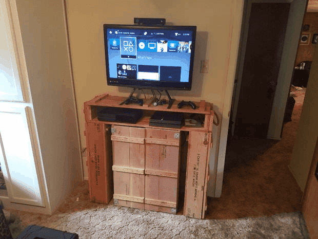 The Ammo Crate 11 Step Entertainment Center Plan