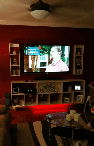 Wall Mounted Built In Plywood Center Blueprint