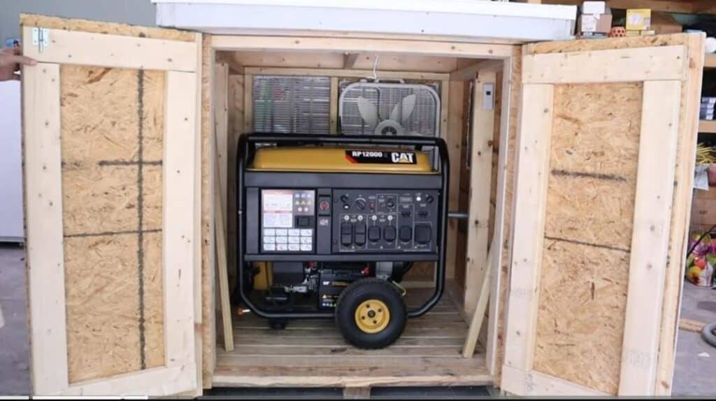 DIY 4x4x4 Wood Generator Shed
