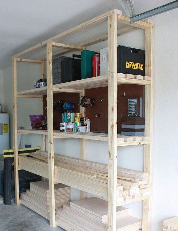 21 Diy Garage Shelving Plans Free For You