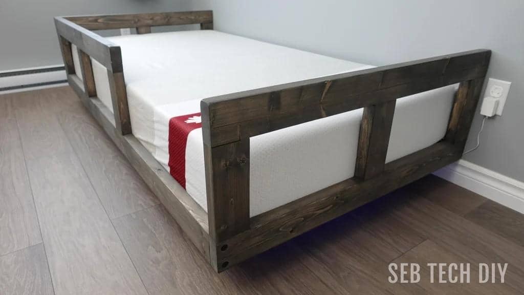 DIY Floating Bed With Safety Sides
