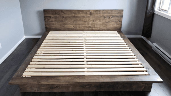 Easy to Build Floating Bed Frame