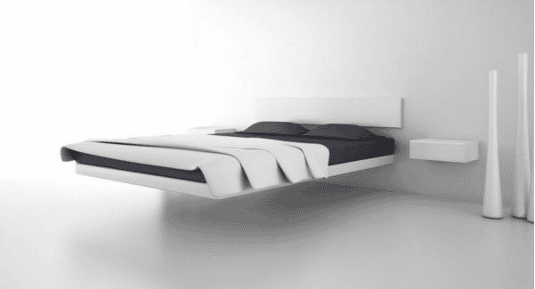 Modern Floating Bed Frame Design