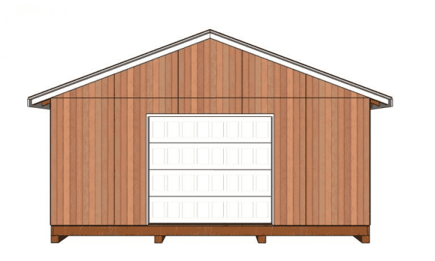 20x20 garden gable shed