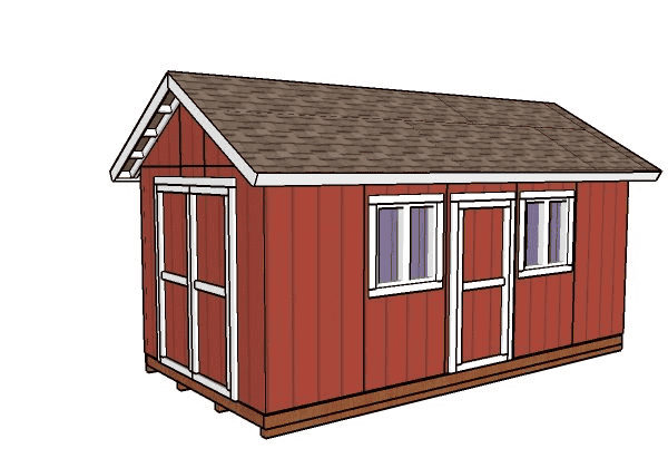 Customized 20x20 Gable shed