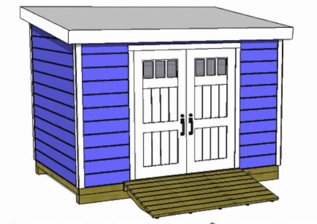 8×12 Lean to Shed Plan