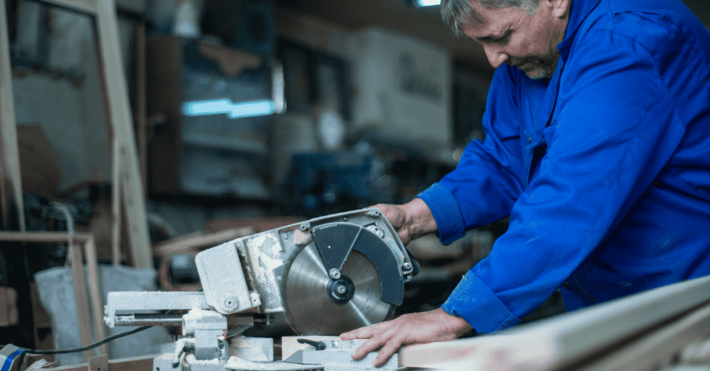 Line up the Board And Set the Saw Guide