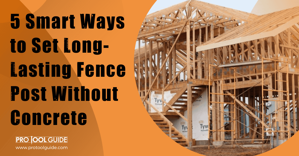 setting fence posts without concrete