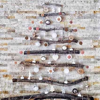 Rustic Christmas Card Display