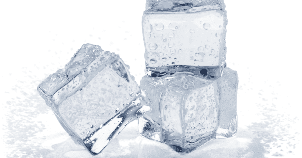 Using Ice Cubes and Plastic Scraper