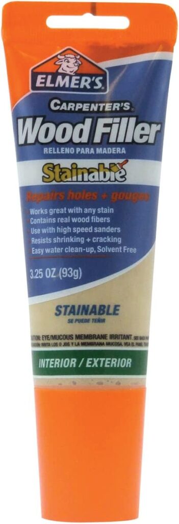 8 Of The Best Wood Fillers To Buy Complete Buyers Guide   Elmers E887Q Stainable Wood Filler 351x1024 