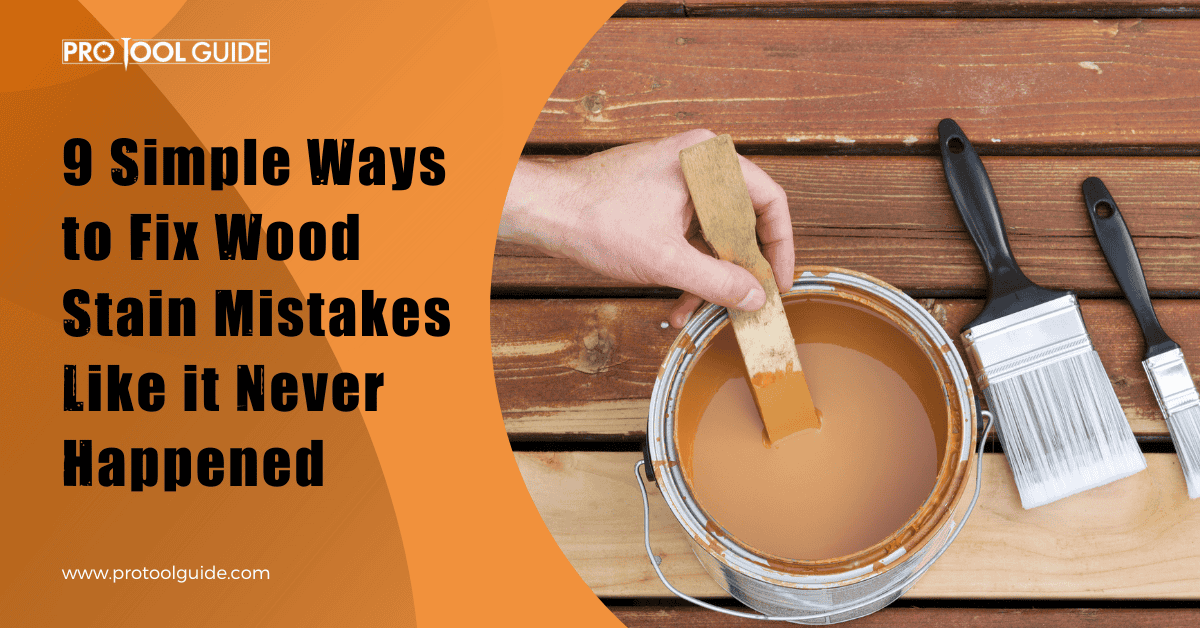 how to fix wood stain mistakes
