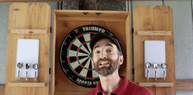 Simple Dartboard Cabinet