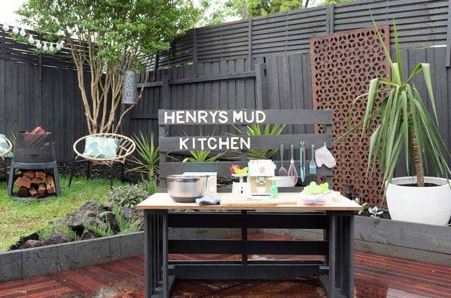 Bench-Style Mud Kitchen
