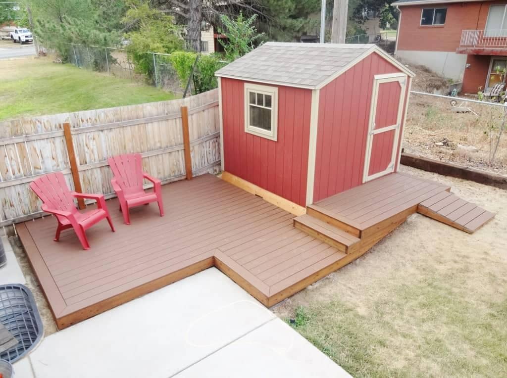 Floating Deck on Blocks