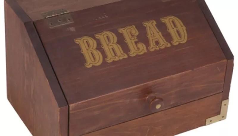 Hardwood Bread Box