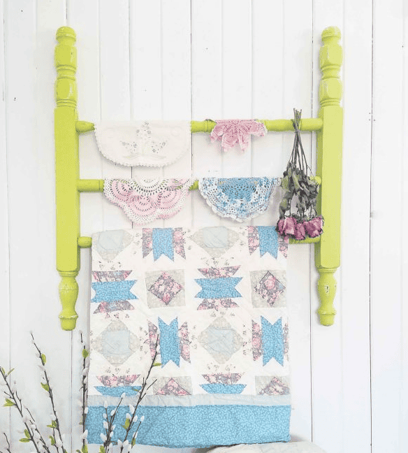 Recycled Quilt Rack