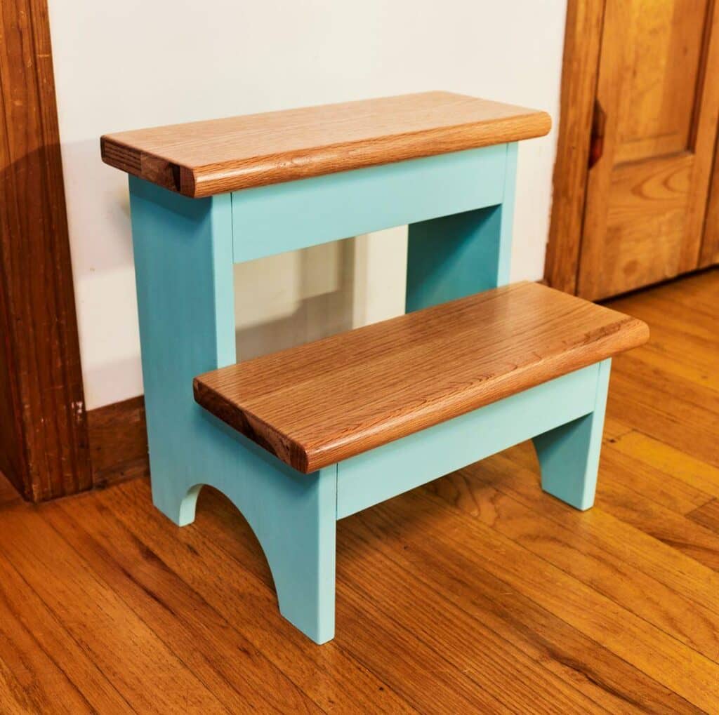 Two-Step Scrap Wood Stool