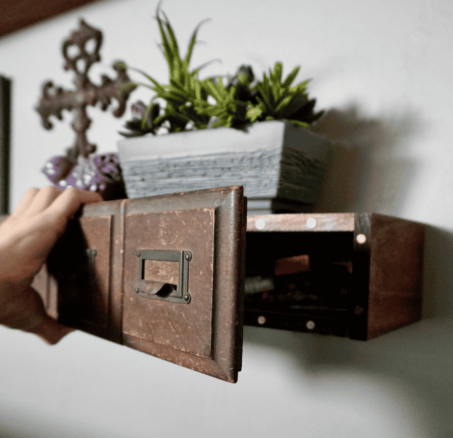 Floating Shelf With Pistol Chamber