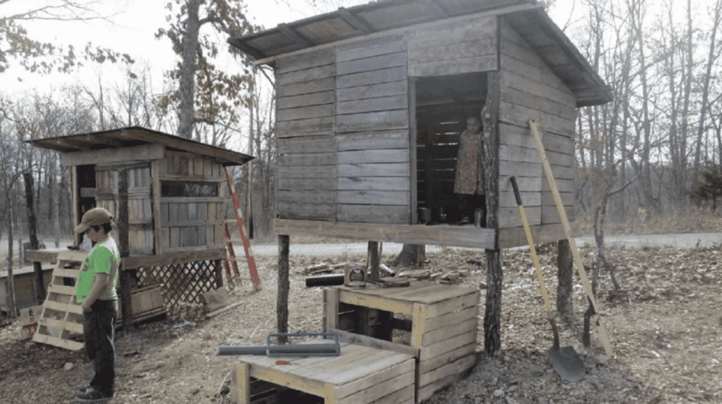 Multilevel Goat Shelter