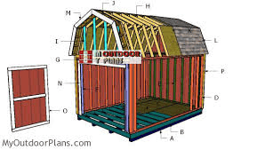 10x14 Gambrel Roof Shed