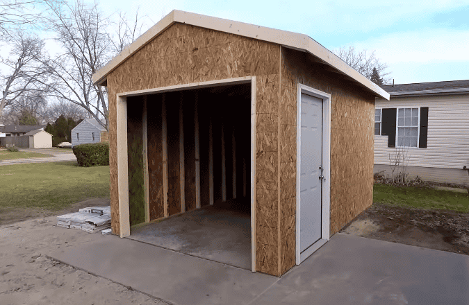 10x14 Shed Using OSB Sheets