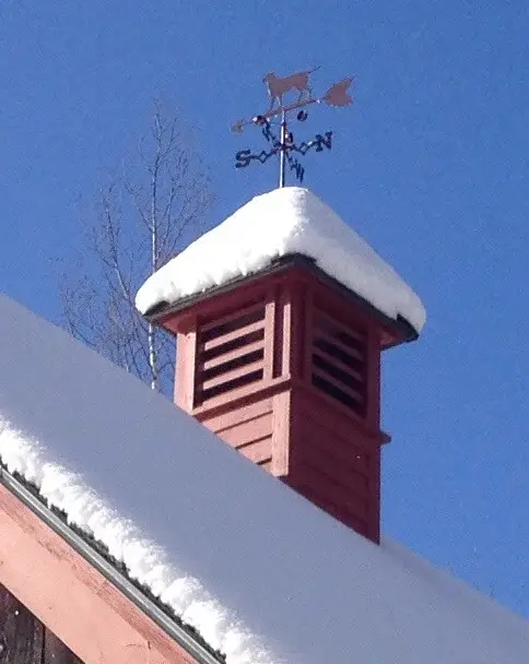 Barn Cupola Using Reclaimed Materials