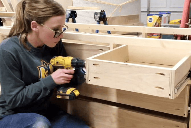 Preparation For The Top And Drawer Box