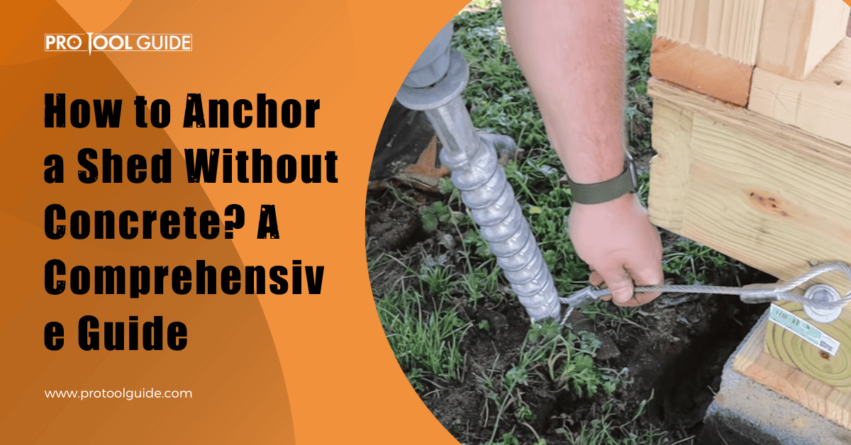 how to anchor a shed without concrete