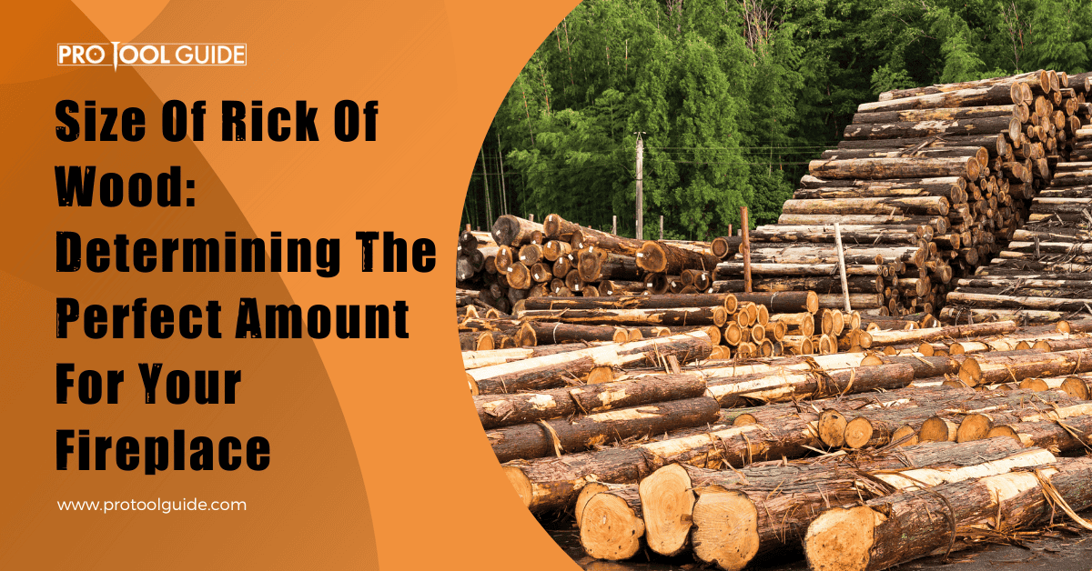 size of rick of wood