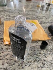 Mevell Cutting Board Oil using